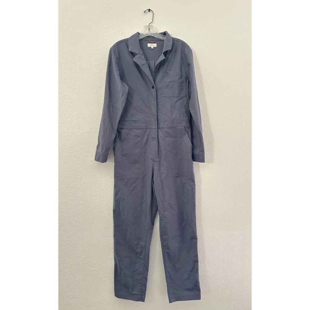 Roark Layover Jumpsuit Coverall Utility Boilersuit Gray Cotton Blend Women Small